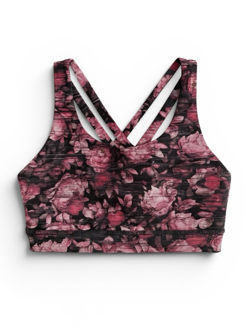 Lululemon Energy Nulux Sports Bra Peony Floral Yoga Gym Running Workout Size 4